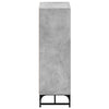 Betongrauer Schrank mit Glastüren Kayleigh 35x37x120cm