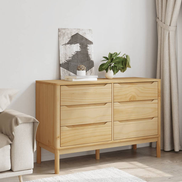 Kommode Vahanruskea floro Boboia (Kiefer)