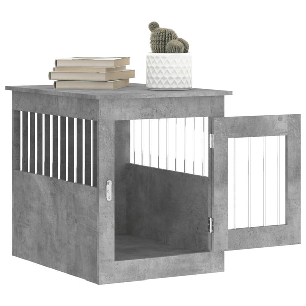 Betongraue Hundebox/Möbel Lebada 55x75x65cm (Holz)