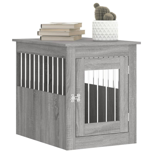 Graue Hundebox/Möbelstück Lebada 55x75x65cm (Holz)