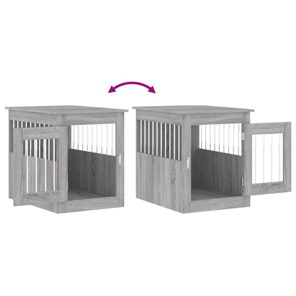 Graue Hundebox/Möbelstück Lebada 55x75x65cm (Holz)