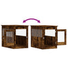 Hundebox/Möbel Lebada 55x80x68cm aus geräucherter Eiche (Holz)