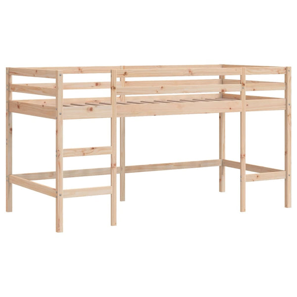 Blaues Kinderhochbett mit Tunnel Gavra 90x190cm (Kiefer)