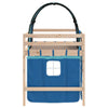 Blaues Kinderhochbett mit Tunnel Gavra 90x190cm (Kiefer)