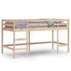 Hochbett Gennie mit Leiter für Kinder 90x190cm (Kiefer)