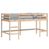 Hochbett Gennie mit Leiter für Kinder 90x190cm (Kiefer)