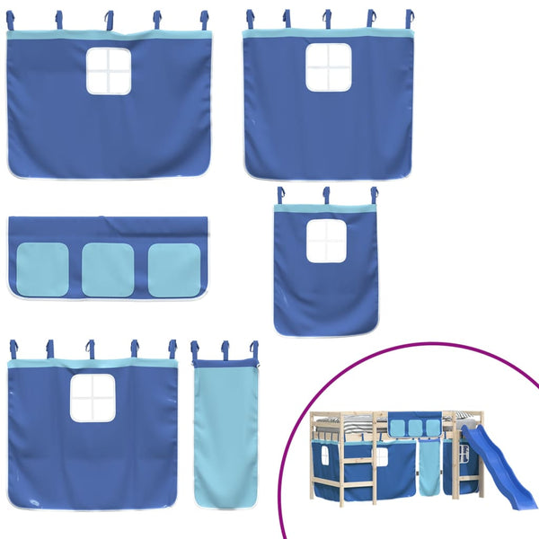 Blauer Hochbettvorhang Karolyn (Polyester)