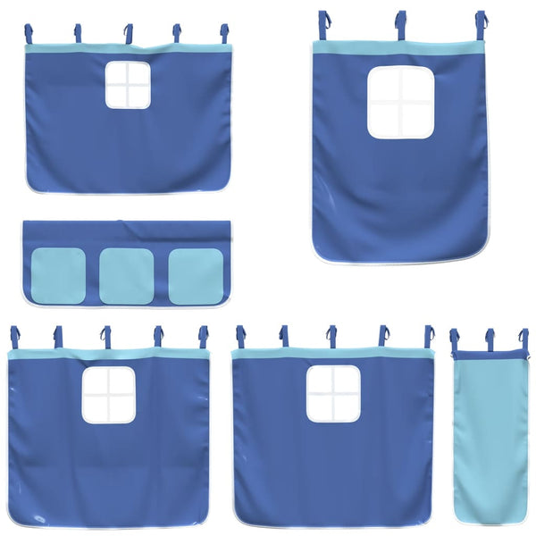 Blauer Hochbettvorhang Karolyn (Polyester)