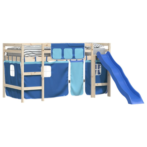 Blauer Hochbettvorhang Karolyn (Polyester)