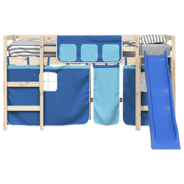 Blauer Hochbettvorhang Karolyn (Polyester)