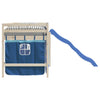 Blauer Hochbettvorhang Karolyn (Polyester)