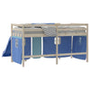 Blauer Hochbettvorhang Karolyn (Polyester)