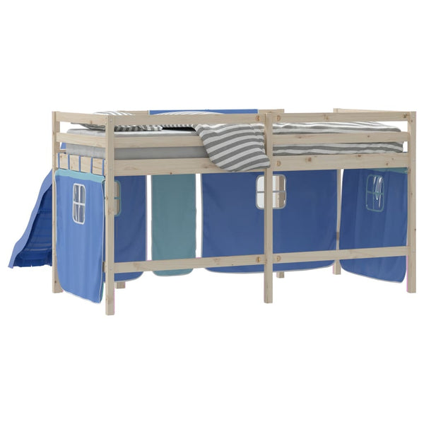 Blauer Hochbettvorhang Karolyn (Polyester)