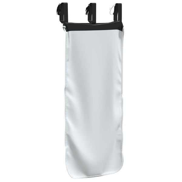 Schwarz-weißes Hochbett mit Vorhängen, Tunnel und Turm Walker (Polyester)
