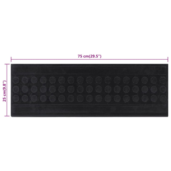 Treppenmatten Mihel 25x75cm (5 Stk Gummi)