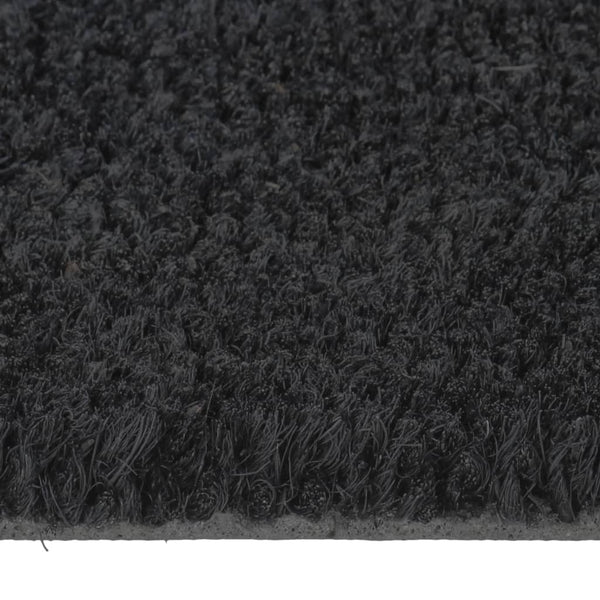 Schwarze Fußmatte Tilie 50x80cm (getuftete Kokosfaser)