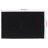 Schwarze Fußmatte Tilie 50x80cm (getuftete Kokosfaser)