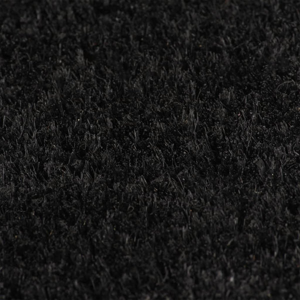 Schwarze Fußmatte Tilie 100x300cm (getuftete Kokosfaser)