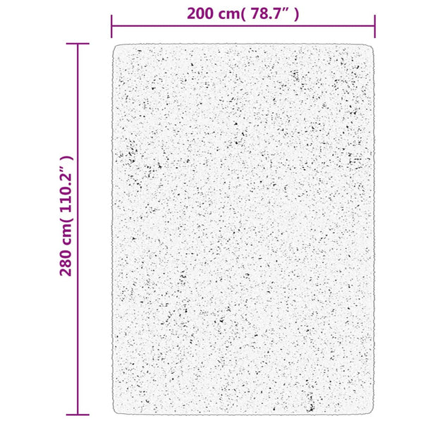 Harmaa pörrömatto korkeanukkainen moderni Mg 200x280cm