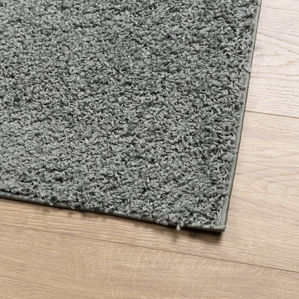 Grüner Hochflor-Teppich Modern Mg 80x150cm