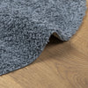 Blauer Hochflorteppich modern Mg Ø 100cm