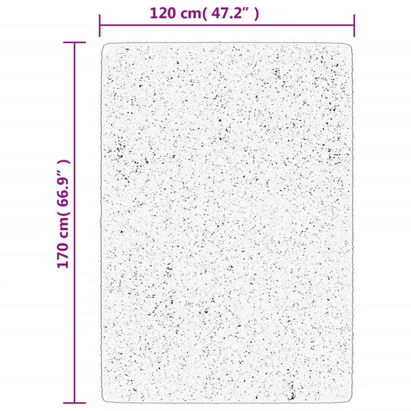 Grauer Kurzflorteppich Skandinavisch Ahad 120x170cm