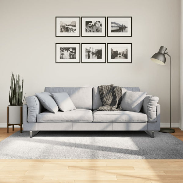 Grauer Kurzflorteppich Skandinavisch Ahad 140x200cm
