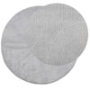 Grauer Kurzflor-Teppich skandinavisch Ahad Ø 100cm