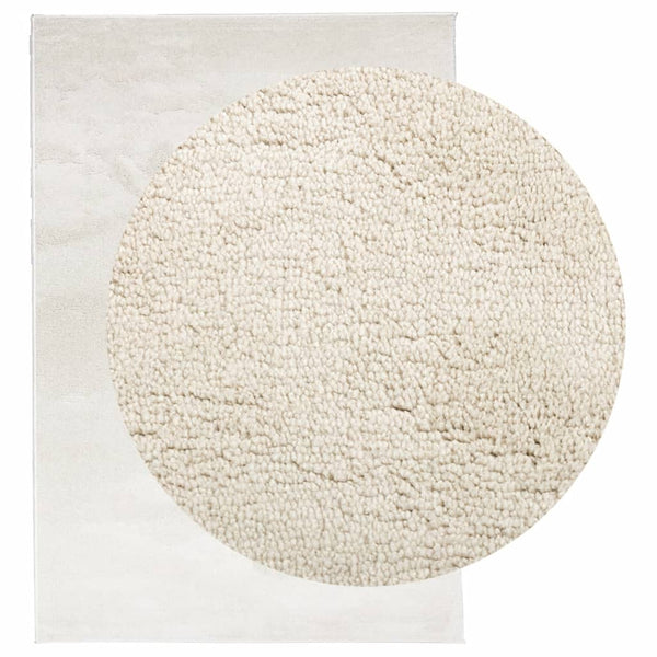 Beiger Kurzflorteppich Oviedo Pinkey 140x200cm