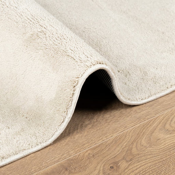 Beiger Kurzflorteppich Oviedo Pinkey 140x200cm