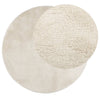 Beige Teppich Oviedo Kurzflor Pinkey Ø 120cm