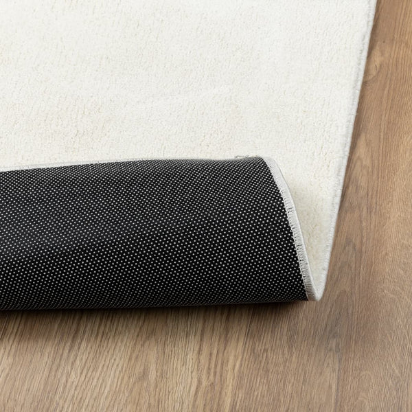 Creme Teppich Oviedo Kurzflor Pinkey 60x110cm