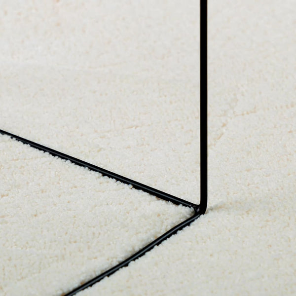 Teppich Oviedo Kurzflor Pinkey 120x120cm Creme