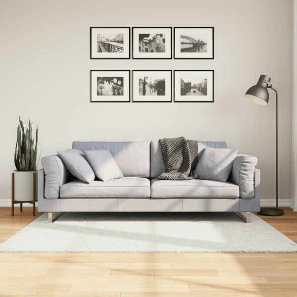 Teppich Oviedo Kurzflor Pinkey 120x120cm Creme