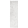 Grauer Kurzflorteppich Oviedo Pinkey 80x250cm