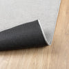 Grauer Kurzflorteppich Oviedo Pinkey 80x250cm
