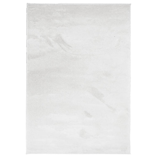 Grauer Teppich Oviedo Kurzflor Pinkey 140x200cm