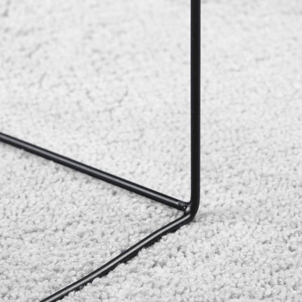 Grauer Teppich Oviedo Kurzflor Pinkey 140x200cm