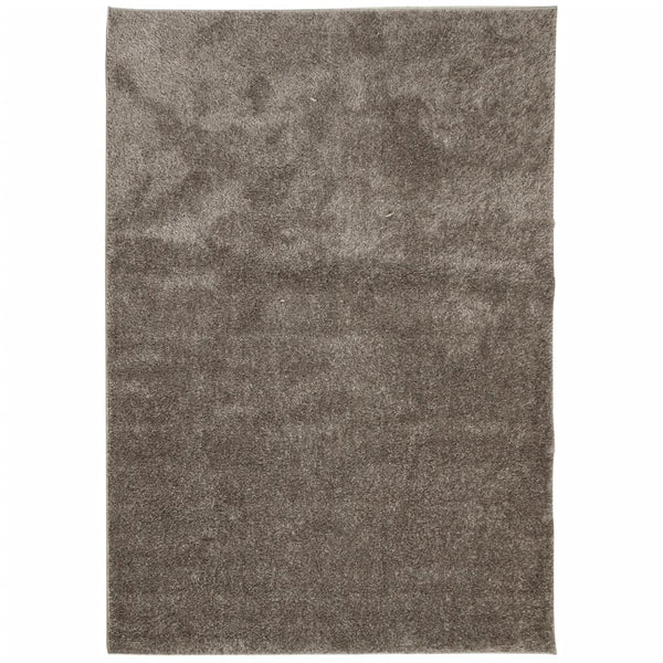 Grauer Hochflor-Teppich Istan glänzend Inhan 120x170cm
