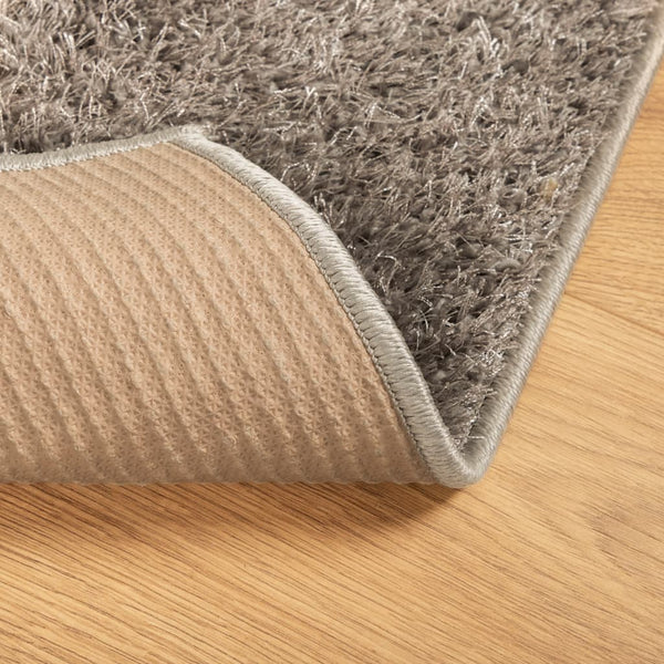 Grauer Hochflor-Teppich Istan glänzend Inhan 120x170cm