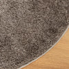 Grauer Teppich Istan Hochflor glänzend Inhan Ø 100cm