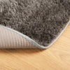 Grauer Teppich Istan Hochflor glänzend Inhan Ø 100cm