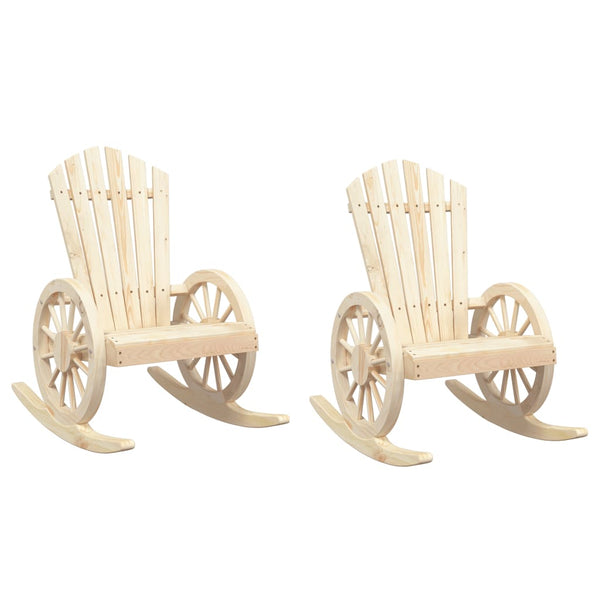 Apetroaie Adirondack Schaukelstühle (2er-Set Fichte)