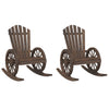 Schaukelstühle Apetroaie Adirondack (2 Stück Fichte)