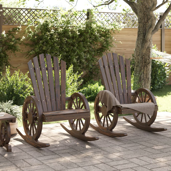 Schaukelstühle Apetroaie Adirondack (2 Stück Fichte)