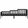 Schwarzes Schlafsofa Stereana 80x200cm (Kiefer)
