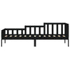 Schwarzes Schlafsofa Stereana 90x190cm (Kiefer)