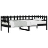 Schwarzes Schlafsofa Iuvenale 80x200cm (Kiefer)