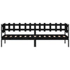 Schwarzes Schlafsofa Iuvenale 80x200cm (Kiefer)