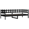 Schwarzes Schlafsofa Iuvenale 80x200cm (Kiefer)